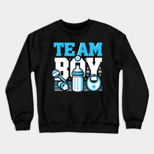 Baby Shower Gender Reveal Party Team Boy Crewneck Sweatshirt